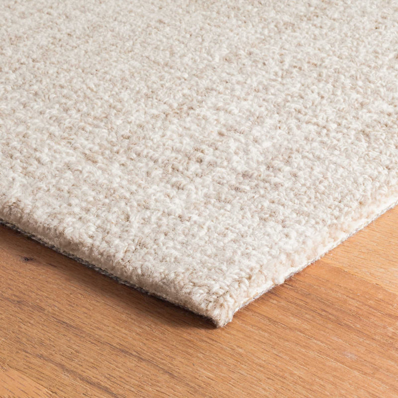 Dash and Albert Rugs Crosshatch Hand Hooked Wool Area Rug in Ivory